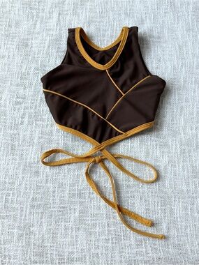 Tiger Friday Backless Tied Triangle Tank Top 🐅 Size Youth Large